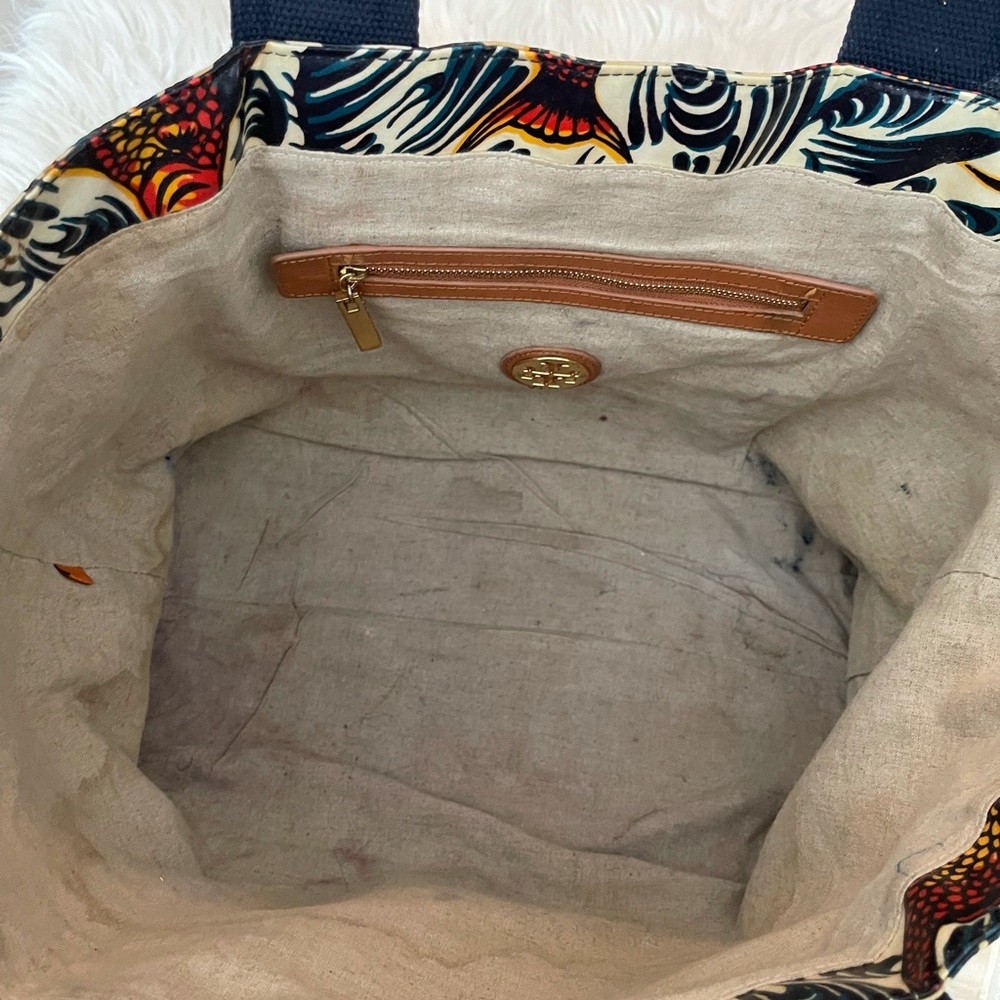 Tory Burch large fish print Ella tote bag - Picture 7 of 13